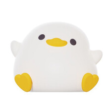 Luce Notturna un Forma Papera, Simpatico Regalo Forma Papera per Ragazza, Lampada Comodino con Lampada Forma Papera per Cameretta Bambini, Controllo