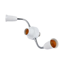 E27 LED Bulb Splitter Adapter Adjustable Light Holder Socket Converter for Home Office Exhibitions Light Holder 3 Heads
