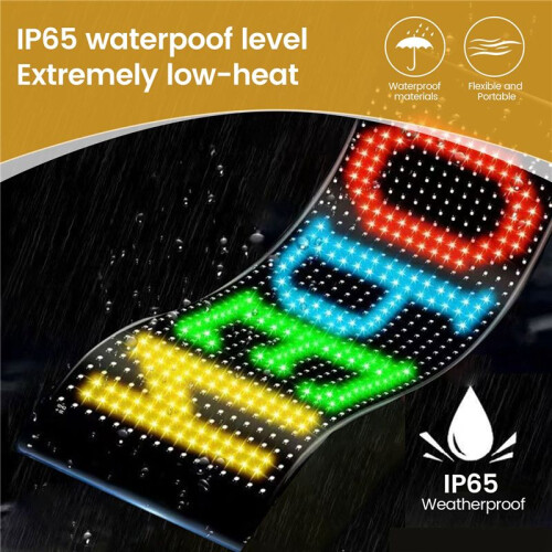 USB LED Car Truck Display Screen Remote BT App Control Multilingual Scrolling 16x64 LEDs Matrix Pixel Panel 2