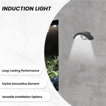 Outdoor LED Wall Light Balcony Exterior Wall Courtyard Induction Light Corridor Lighting Decorative Light Warm Light