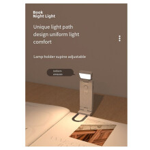 500mah Lampka do Czytania Wielofunkcyjna Ładowarka Student Akademik Nauka Nocna Lampka Przenośna Klips Zakładka Światło A