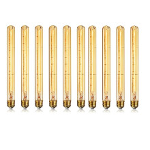 Dimmable Long Tubular Light Bulb E27 40W Retro Light Bulb 220V Industrial Home Bar Chandelier 10 Pcs