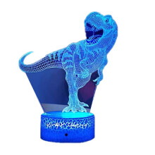 3D Dinosaur Night Light LED Dinosaur Light Dominerande USB Desktop Nattlampa Färgglad USB-Presentlampa