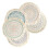 2Pcs Printed Place Mat Bohemian Tassel Printed Coaster for Home Insulation Circular Shape Dinner Table Layout Props, C 6