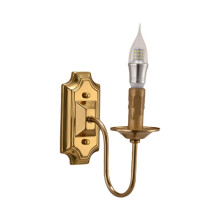 3W Vintage Kandelaar Wandlamp E14 Basis Metalen Wandlamp voor Armatuur Slaapkamer Woonkamer Hal Brons