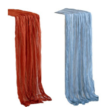 Obrus z Tkaniny Serowej Czeski Wiejski Obrus z Gazy Bankiet Przyjęcie Uroczystość Ceremonia Dekoracja Stołu 90x300cm
