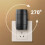 2Pcs LED Night Light Plug in Wall Lamp Sensor Adjustable Brightness Dimmable Night Lights for Hallway Bedroom US Plug 4