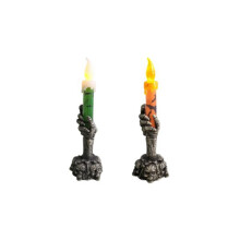 Halloween Decorative Lights Decoration Props Skeleton Hand Holding Candle Lights Led Electronic Pumpkin Lights E