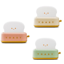 Toast Night Light Toaster Desktop Light Children'S Night Light Cute Bedroom Bedside Lamp