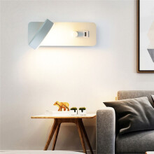 Modern Wall Lamp Led Wall Lamp 300 Degrees Rotation USB in Indoor Wall Lamp 9W Wall Lamp Aisle Sconces Black & Gold