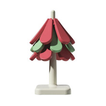 Anti Scald Christmas Tree Table Mat Foldable Dishes Insulation Pad Silicone Coaster Square Base