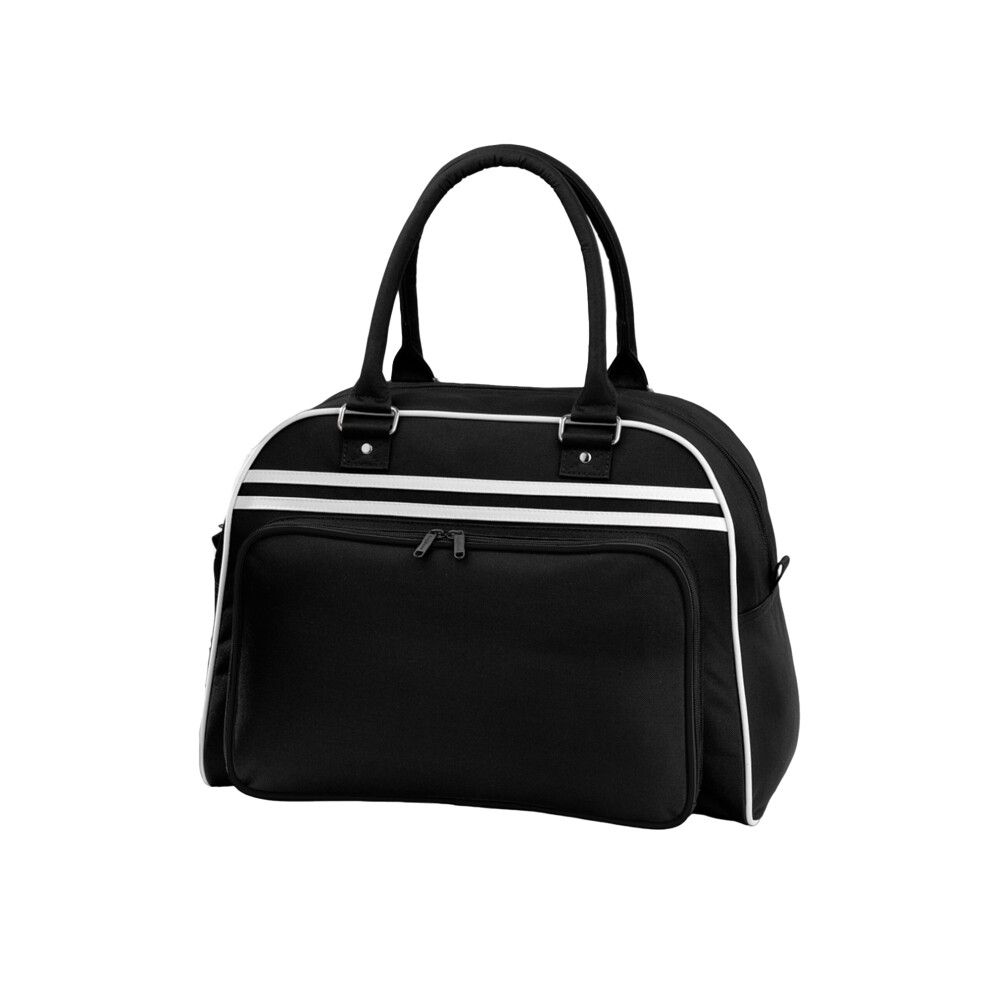 Bagbase (One Size, ) Retro Bowling Bag Black/White