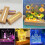 LED Wooden Socket, LED Light Base, USB Wooden Base, LED Lights Socket, Rectangular Illuminated for Acrylic Glass 4pcs 4