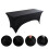 Tablecloths for Rectangular Tablecloths,Stretch Fit Tablecloths,for Events, Cocktail Parties Black 3