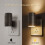 2Pcs LED Night Light Plug in Wall Lamp Sensor Adjustable Brightness Dimmable Night Lights for Hallway Bedroom US Plug 6
