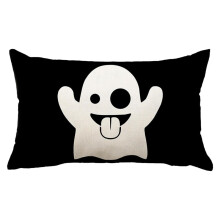 Taie D'Oreiller Fantôme D'Halloween, Décoration de Salon et de Chambre à Coucher, Housse de Coussin de Canapé, 30 X 50 cm Sans Noyau D'Oreiller