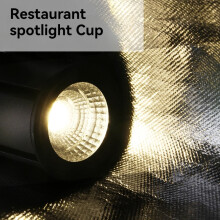 E27 Zoom Spotlight Adjustment CobDimmable P20 LED Light Downlight 15w Dining/Living Room Bar Cafe LED Spot Light Gray