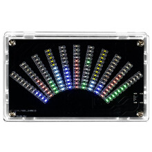 Wachlarzowaty Wyświetlacz Świetlny LED Music Spectrum Rhythm DIY Production Kit SMD Component Practice TJ-56-714