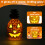 Pineapple Lantern - Yellow Light Halloween Pineapple Lantern Decoration Resin Pineapple Lantern with Inner Light 1