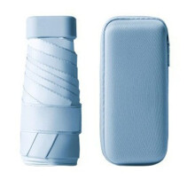 Six-Fold Card Umbrella Portable Pocket Capsule Umbrella Dual-Purpose Anti-Ultraviolet Sunscreen Umbrella