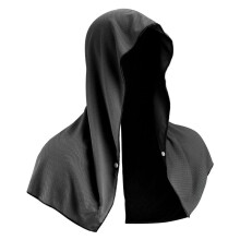 Serviette à Capuche Rafraîchissante, Serviettes Rafraîchissantes pour le Cou et le Visage, pour Sauna, Yoga, Camping, Entraînement, Noir