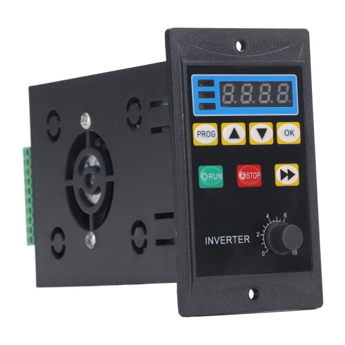 Output Torsion Control Inverter400W Variable Frequency Drive Copper Core Coil Single To Three Phase Vector Control LED Digital Display Panel Wide 1