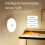 4 Pack Motion Sensor LED Night Light,USB Rechargeable Wall Decoration Bedroom Night Lamp Cool White 4