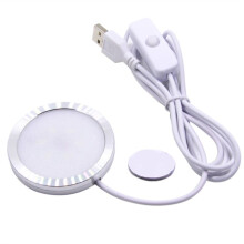 Prise USB 5 V Tube LED à Montage Ouvert pour Vitrine, Bibliothèque, Armoire à Bijoux, Lampe de Bureau, Blanc