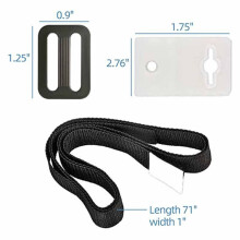 Pool Ruler Solar Cover Reel Attachment Kit Pool Cover Tightening Straps for Inground Swimming Pools