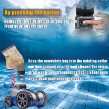 3Pcs Pool Cleaner Bag for Racer Automatic Pool Cleaner 360228 & LS 360330, Pool Cleaner Vacuum Debris Bag