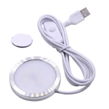 USB-Kontakt 5V Öppet Monterad LED-Rörljus Displayskåp Bokhylla Ljusbrytare Smyckesskåp, Skrivbordslampa Varm Vit