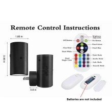 LED RGB Wall Lamp Remote Control Colorful Bedside Night Light for Bedroom Corridor Stairs Wall Sconce UK Plug