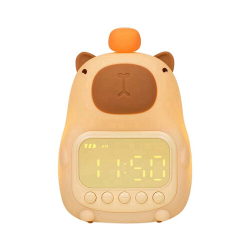 Themed Bedside LED Snooze Clock,Rechargeable Nightlight,Touch Control-the Perfectgift for Students and Children 1