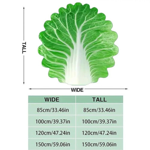Soft Cabbage Blanket Funny Novelty Blanket 100x100cm
