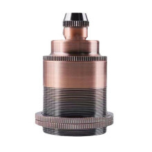 Vintage Copper E27 Screw Bulb Socket Retro Pendant Light Fitting Adapter Lighting Bulb Holder for Home Lighting A