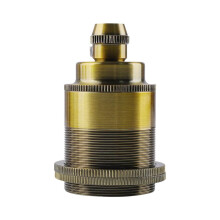 Vintage Copper E27 Screw Bulb Socket Retro Pendant Light Fitting Adapter Lighting Bulb Holder for Home Lighting B