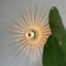 Modern Glass Wall Sconce Light Fixture, E14 Bulb Compatible Decorative Lamp for Bedroom Living Room Hallway Warm Light,A