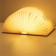 3D Opvouwbare Boeklamp met Led-Verlichting, Multi-Color, USB-Oplaadbaar, Draagbaar Nachtlampje voor Vakantie- en Verjaardagscadeaus C