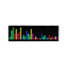 Wyświetlacz LED Music Spectrum Sound Clock Elektroniczny RGB Light Kolorowe Pickup Atmosfera Lampa Wskaźnik Poziomu