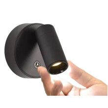 1PcsLED Light Magnetic USB Rechargeable Wall Light Spotlight Wireless No Wiring No Punch Reading Light Bedroom Bedside B
