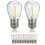 10 Pcs Shatterproof LED String Lights Warm White 2700K E27 Base Waterproof for Indoor Outdoor Use 3