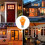 2PCS LED Purples Light Bulb 9W E27 Base Non-Dimmable Light Bulb Lighting for Home Lighting Holiday Lighting Decor 5