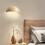 Half Circle Natural Stone LED Wall Light Retro Bedroom Bedside Lamp Corridor Background Wall Light 2