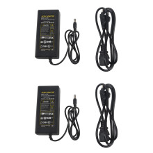 2X 12V 5A 60W Alimentation Adaptateur pour Bande LED RGB SMD 3528 5050