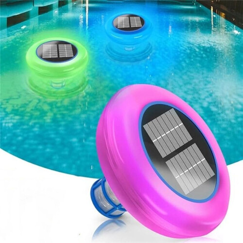 Upgraded Solar Pool Lonizer Copper Pool Lonizer Auto Switching LED Night Light Pool Ionizer Floater Auto Pool Cleaner 2