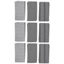 Toallas De Cocina, Algodón Natural, Las Mejores Paño para Platos, Absorbente Y Sin Pelusa, Lavable A Máquina, 18 X 25 Pulgadas, Paquete De 9,