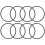 8-Pack CLX200K Replacement O-Ring,for  Pool Chlorinator Lid CL200/CL220 3