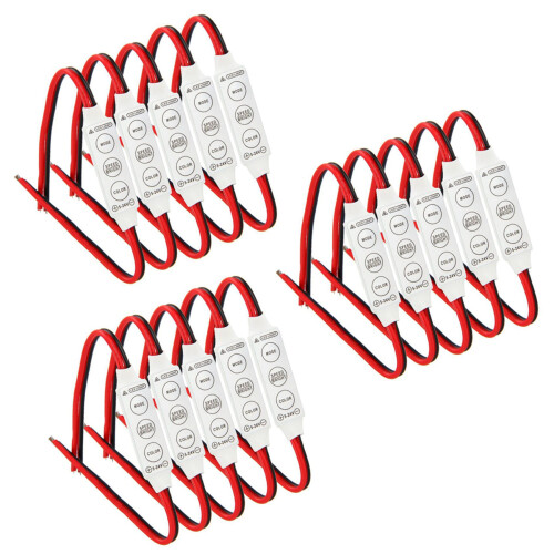 15 x 12V Module de Commande Câblé Avec Flash Stroboscopique pour Bande de Voiture Ou de Ménage Led