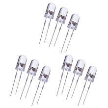 300Pcs/Lot 5mm Round Uv Led Diode Super Bright Water Clear Led Light Lamp Color