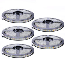 5X Flexible 5M  12V 36W Smd 2835 x 300 Leds Ip20 Warmweiß (3000K) Led-Streifen-Bandlichter